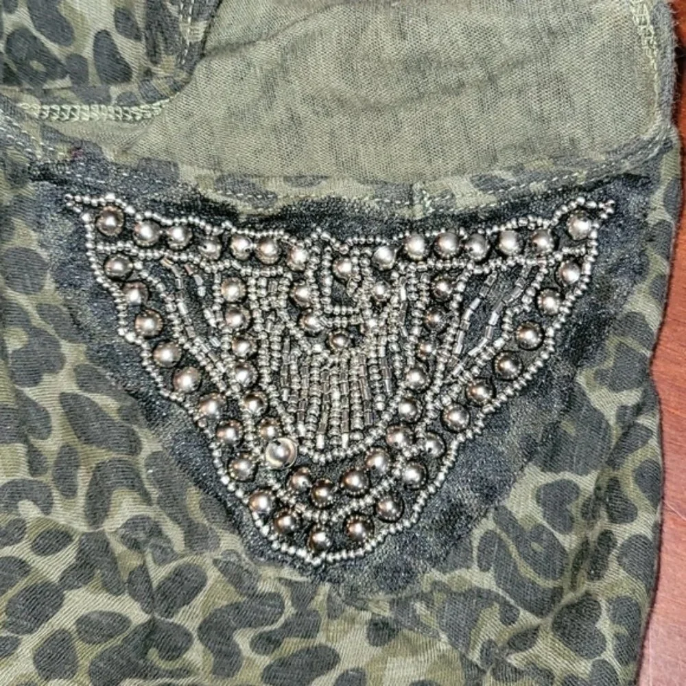 𝅺I jeans by Buffalo Animal print with lace & beads - Picture 5 of 5